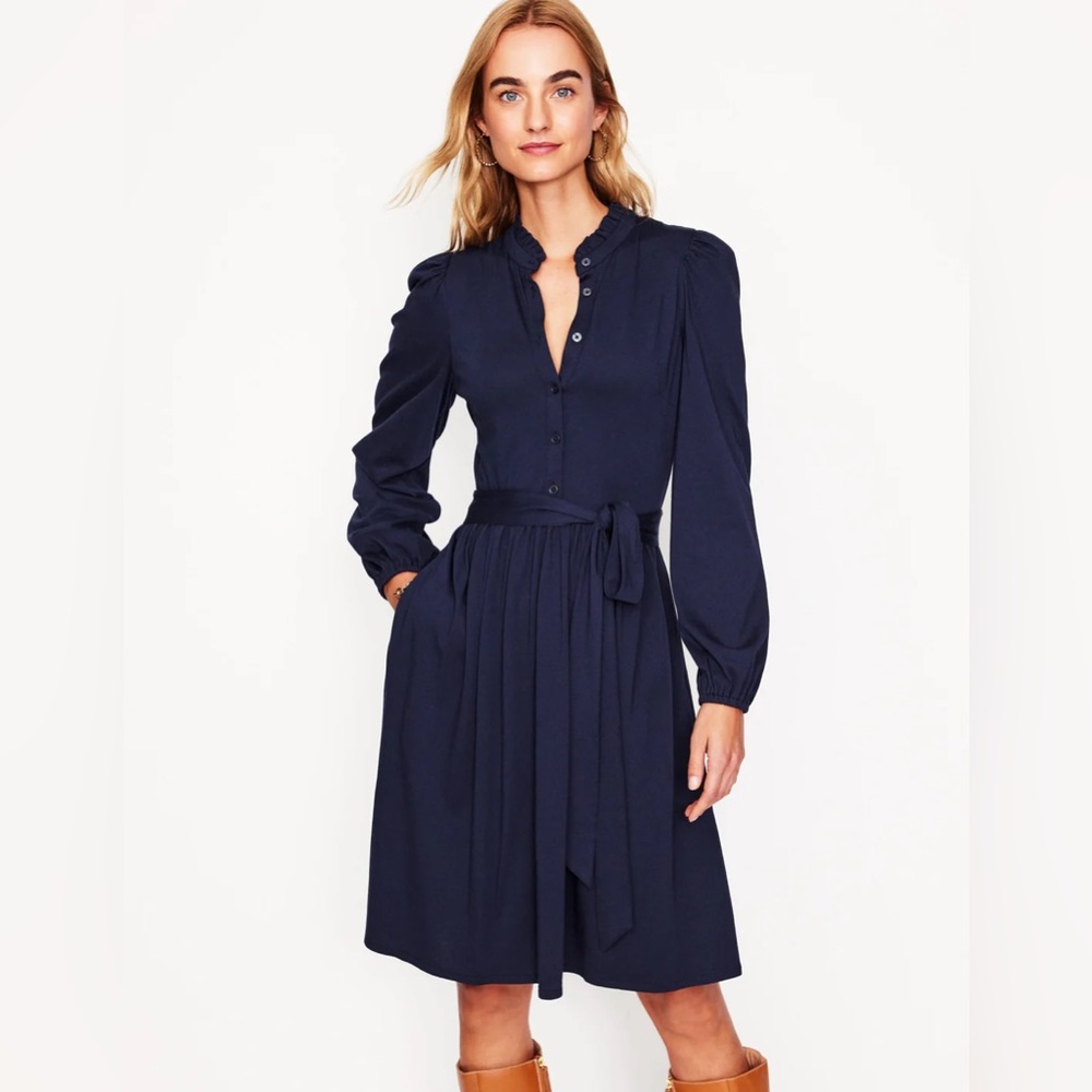 NWT Boden Willow Frill Short Shirt Dress Size 14R - Picture 4 of 7